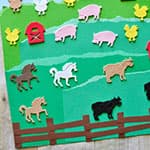 兒童撕紙制作農(nóng)場(chǎng)貼畫
